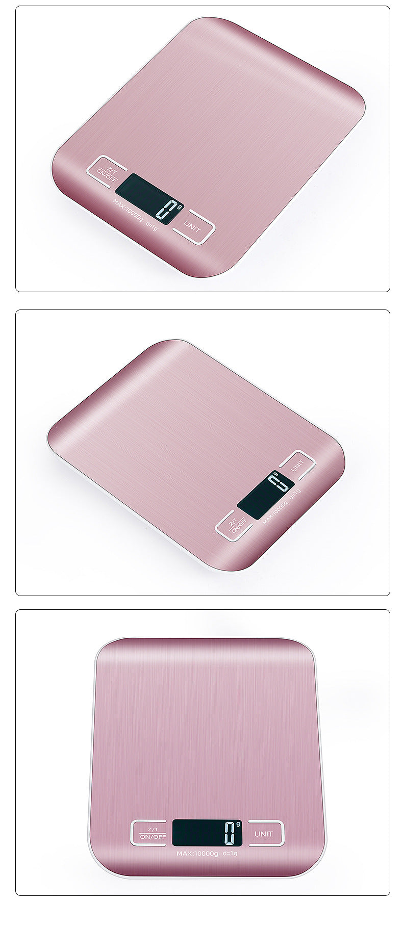 Nachhaltige digitale Küchenwaage, die USB aufladbar ist und Batteriewechsel überflüssig macht.