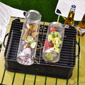 Runder Grillkorb aus Edelstahl – drehbarer BBQ-Korb