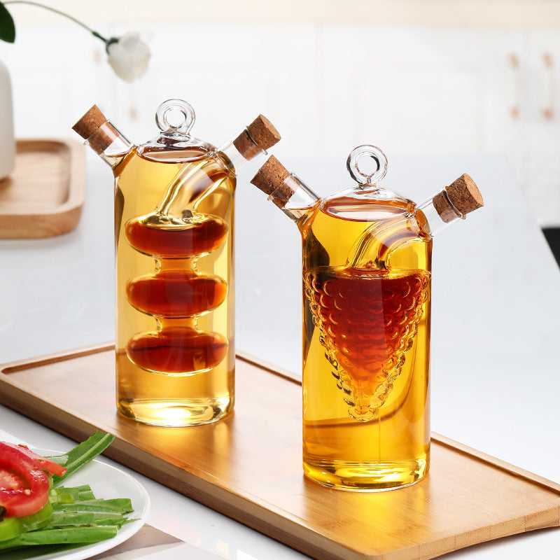 Öl- und Essigspender aus Glas – Gewürzflasche für die Küche