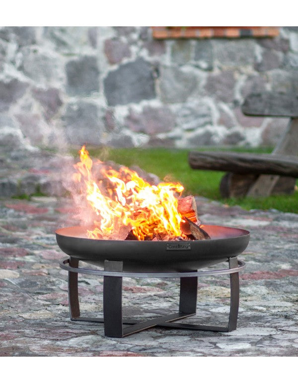 Feuerschale Viking aus Edelstahl 60 cm bis 100 cm, handgefertigt