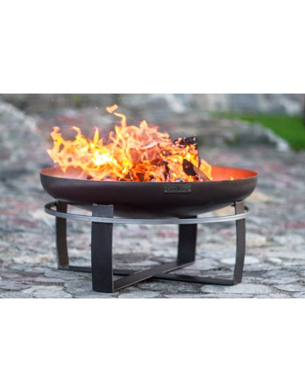 Feuerschale Viking aus Edelstahl 60 cm bis 100 cm, handgefertigt