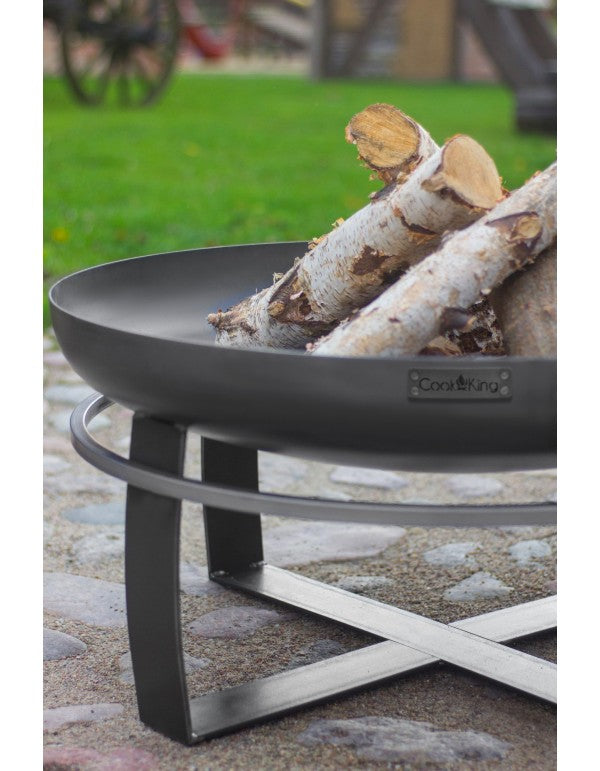 Feuerschale Viking aus Edelstahl 60 cm bis 100 cm, handgefertigt
