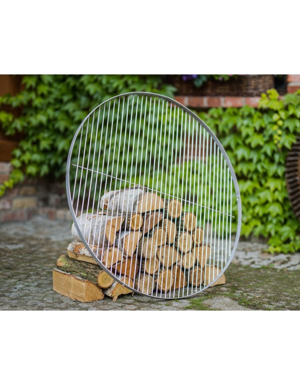 Grillrost rund Edelstahl 70 cm, hitzebeständig und korrosionsbeständig, für große Grillpartys geeignet.
