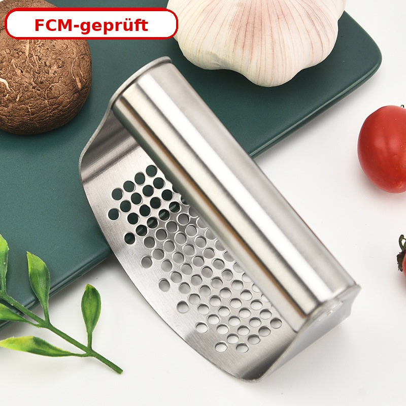 Knoblauchpresse aus Edelstahl – robuste Presse für die Küche